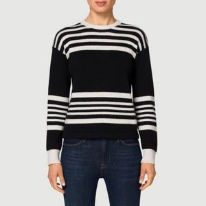 Frame Large Sculpture Stripe Cashmere Sweater